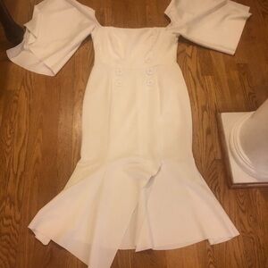 Asos stunning white dress with amazing style
